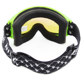 De groene Glazen van de Kleuren Comfortabele Ski, de Aanpassings Nylon Riem van Sneeuwbeschermende brillen leverancier