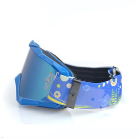 De comfortabele Bescherming van Motocrossbeschermende brillen UV400 met Antislipsiliconeriem leverancier